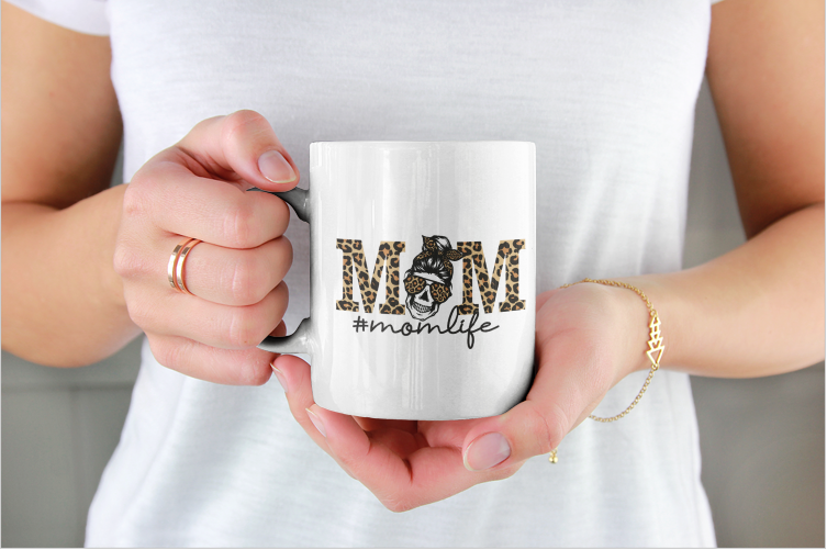Mom Life Cheetah Mug