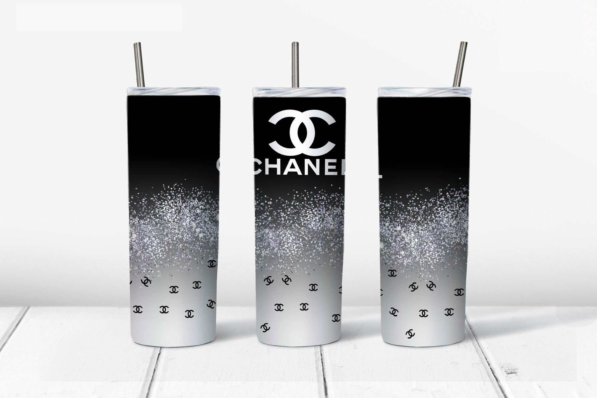 Skinny Tumbler - C Black/Grey Fade