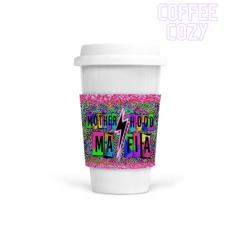 Coffee Cozy - Motherhood Mafia Leopard