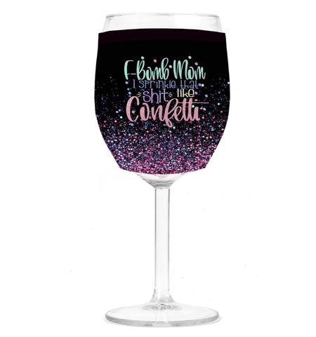 Wine Koozie - F Bomb Mom