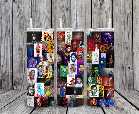 Skinny Tumbler - Sports Collage