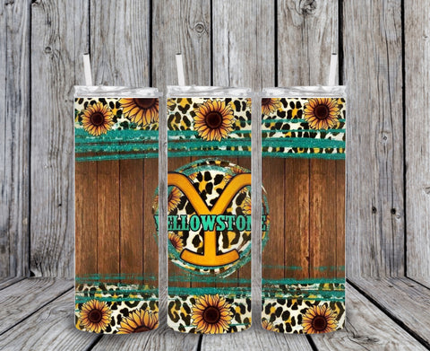 Skinny Tumbler -Yellowstone Sunflower