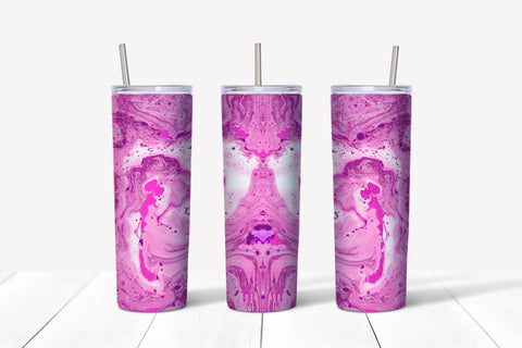 Skinny Tumbler - Marble Pink
