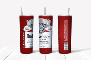 Skinny Tumbler - Budweiser