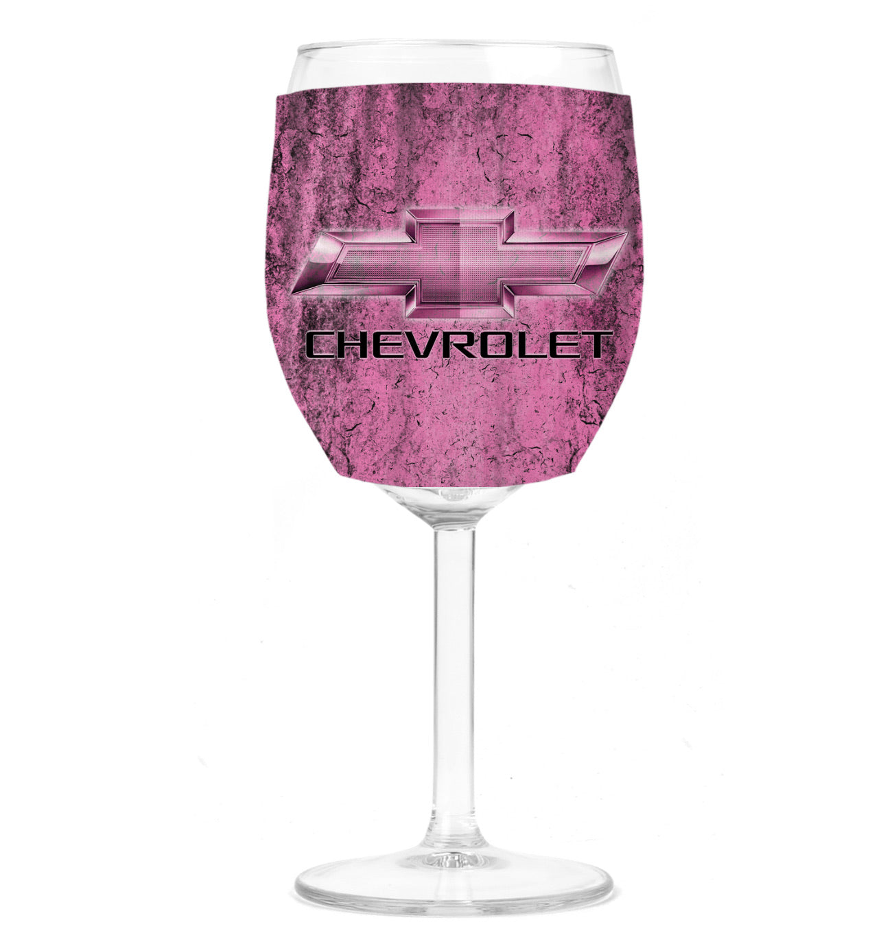 Wine Koozie - Chevrolet Pink