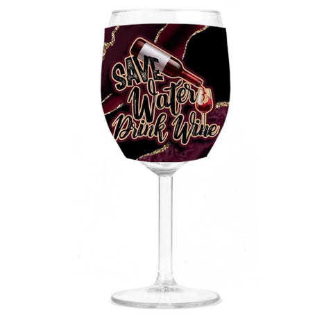 Wine Koozie - Save Water, Drink Wine