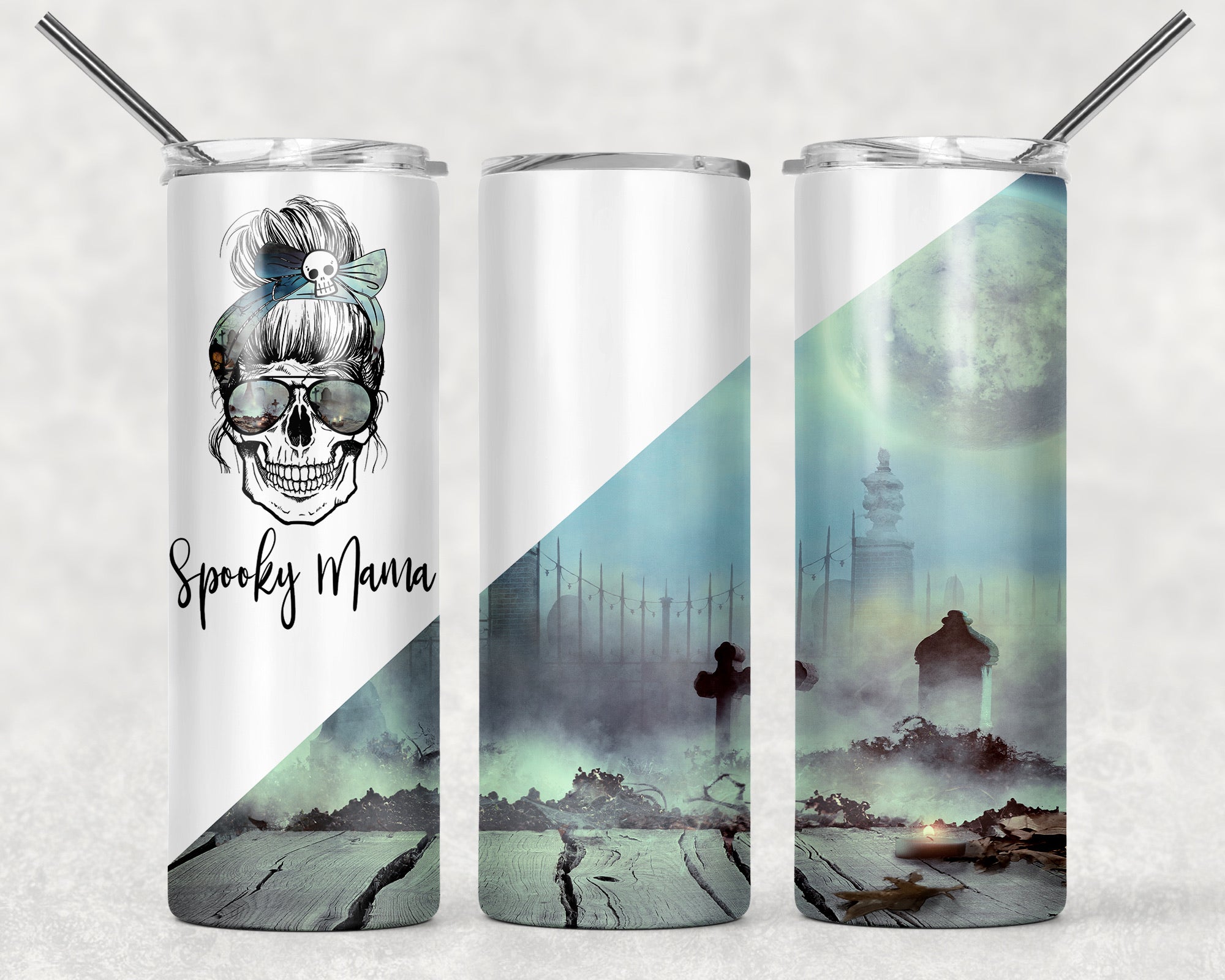 Skinny Tumbler - Mom Spooky