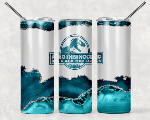 Skinny Tumbler - Motherhood Blue Marble