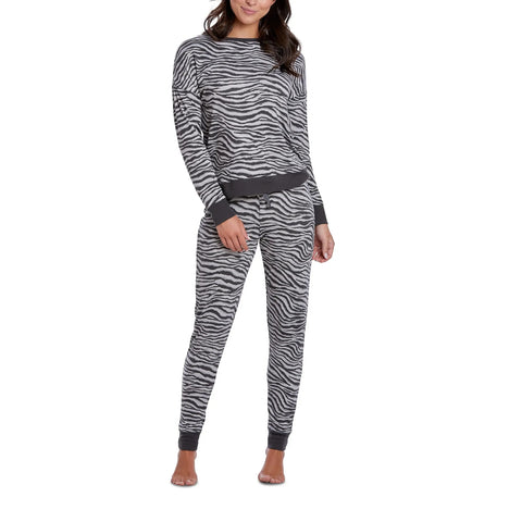 Zebra Print Jersey Jogger Set