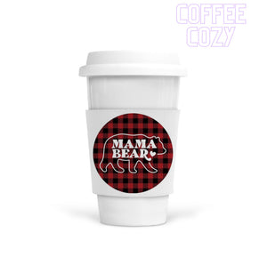 Coffee Cozy - Mama Bear Plaid
