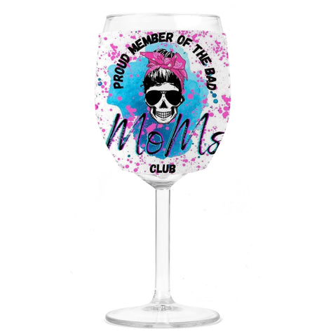 Wine Koozie - Bad Moms Club Paint Splatter