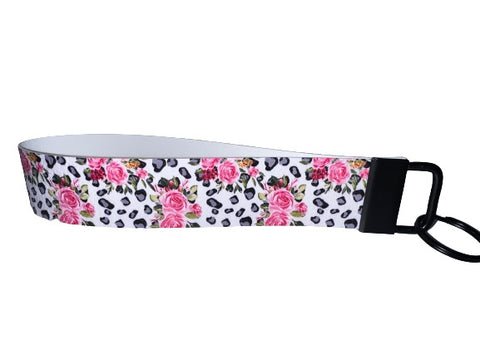 Wristlet Keychain - Pebble Floral