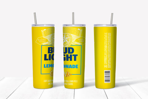 Skinny Tumbler -Yellow Bud Light Lemonade