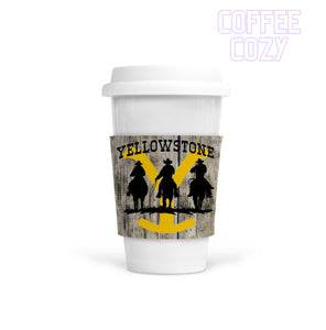 Coffee Cozy - Y Wood Background