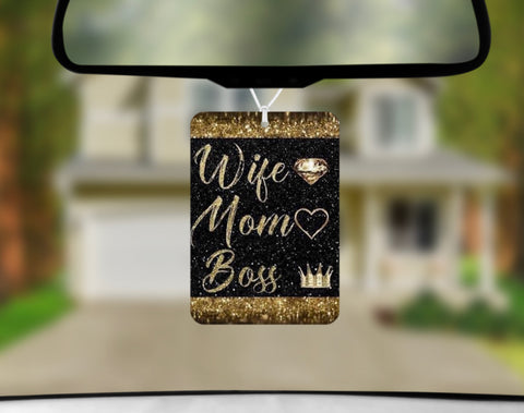 Car Freshener - Wife Mom Boss
