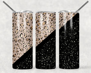 Skinny Tumbler - Leopard / Black
