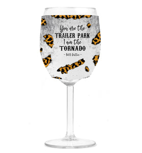Wine Koozie - I Am The Tornado