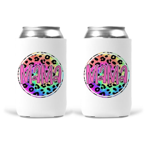 Can Koozie - Mama Leopard Tie Dye