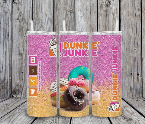 Skinny Tumbler -Donut Junkie