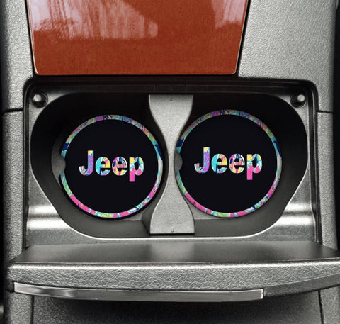 Car Coaster - Jeep Colourful