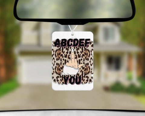 Car Freshener - ABCDEF-You
