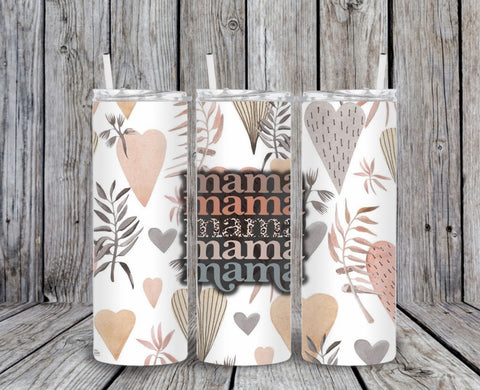 Skinny Tumbler - Mama Hearts