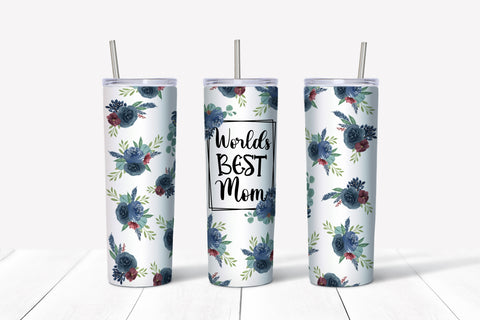 Skinny Tumbler - Mom Worlds Best Mom