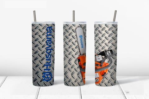 Skinny Tumbler - Chain Saw H Light Checker