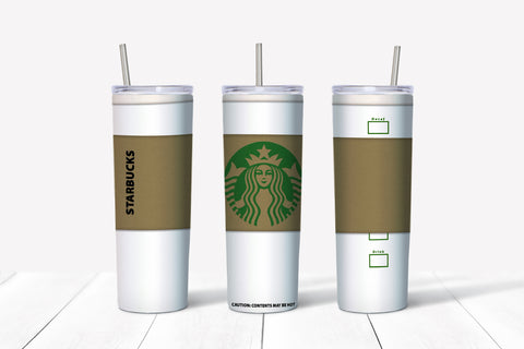 Skinny Tumbler - Starbs White Sleeve