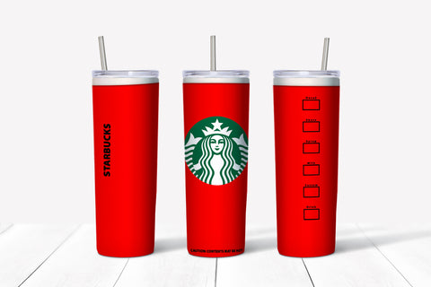 Skinny Tumbler -Starbs Red
