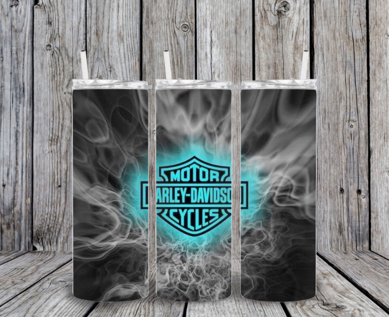 Skinny Tumbler - Blue Harley