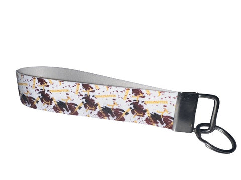 Wristlet Keychain - Yellowstone Cow Print