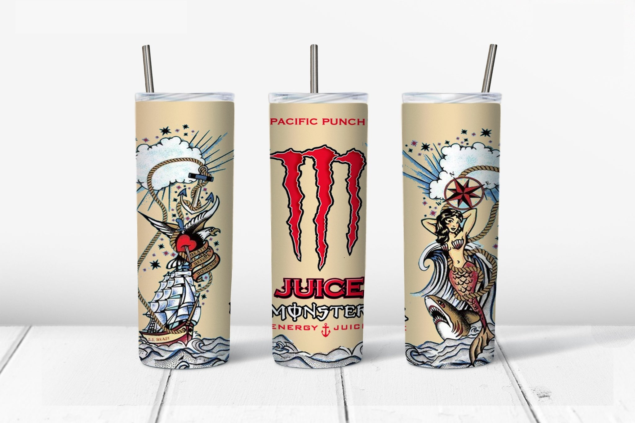 Skinny Tumbler - Energy Juice Tan