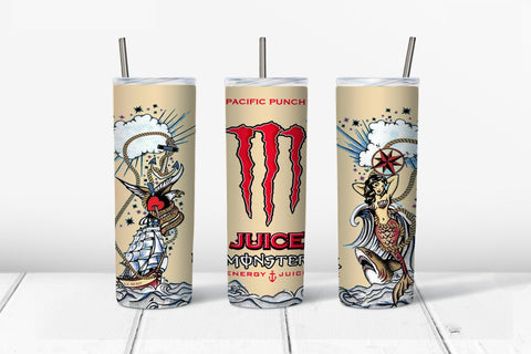 Skinny Tumbler - Energy Juice Tan
