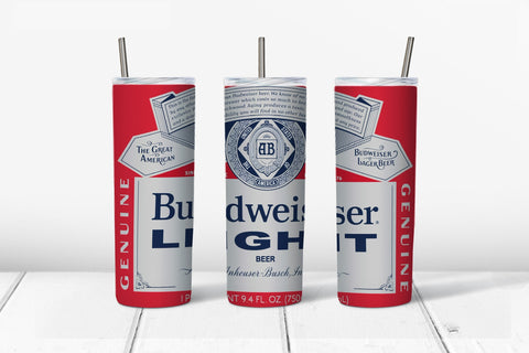 Skinny Tumbler -Budweiser Light
