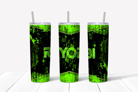 Skinny Tumbler - Green Ryobi