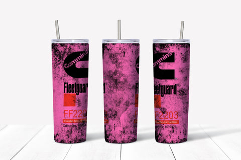 Skinny Tumbler -Pink Fuel Filter