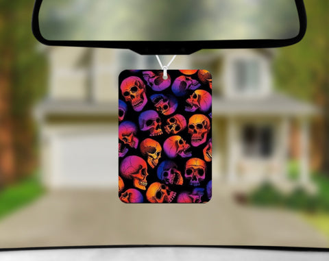 Car Freshener - Colourful Skull
