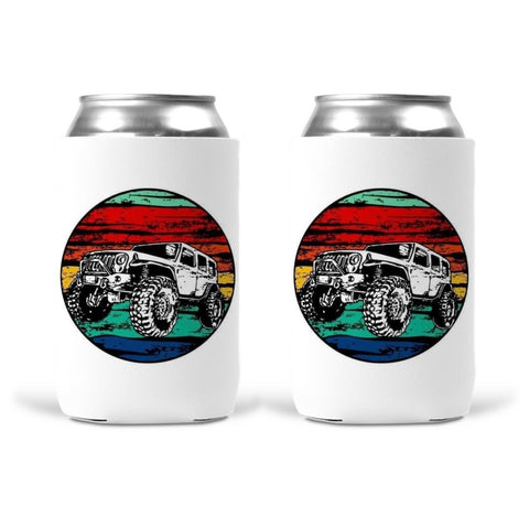 Can Koozie - Jeep Colourful