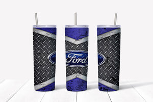 Skinny Tumbler - Ford Checker
