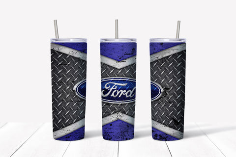 Skinny Tumbler - Ford Checker
