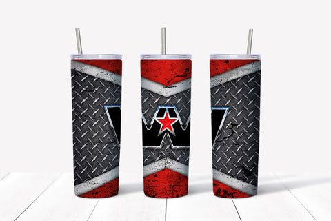 Skinny Tumbler - Western Checker