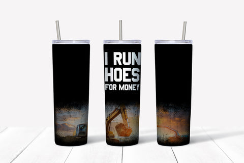Skinny Tumbler - Run Hoes