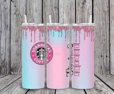 Skinny Tumbler - Starbs Frosted Drip