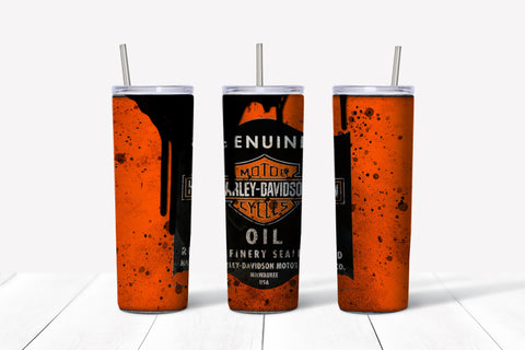 Skinny Tumbler - Harley Oil