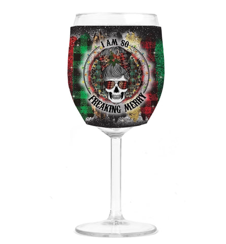 Wine Koozie - Freaking Merry