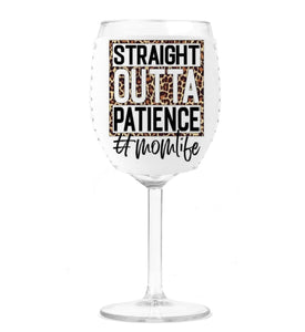 Wine Koozie - Straight Out Of Patience