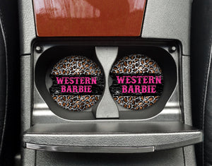 Car Coaster -  Western Barbie