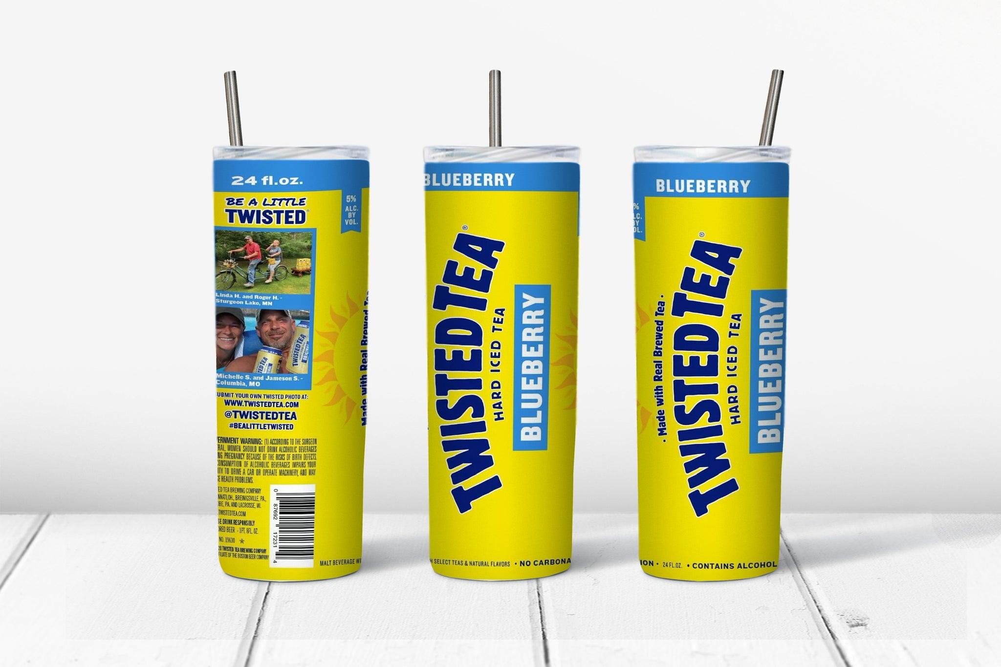 Skinny Tumbler - Twisted Blueberry