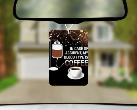 Car Freshener - Blood Type
